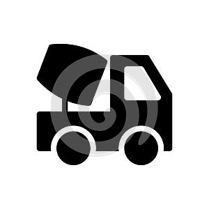 Construction vector glyph flat icon