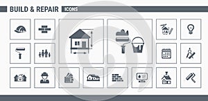 Construction icons set 01