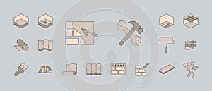 Construction icons set 09