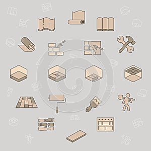 Construction icons set 10