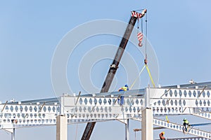 Construction Industrial Building Rigging High Beams Columns