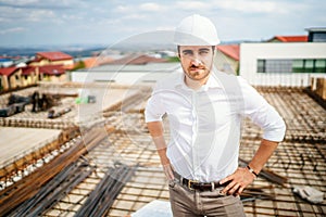 construction industry business man, apartment buildings developer