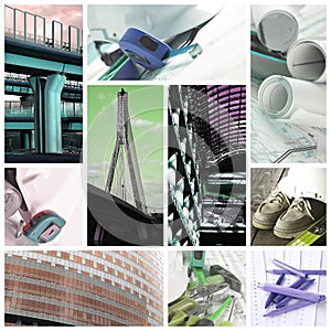 Construction industry - collage