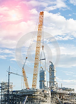 Construction Industry oil rig refinery working site