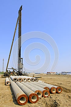 Construction industry piling engineering