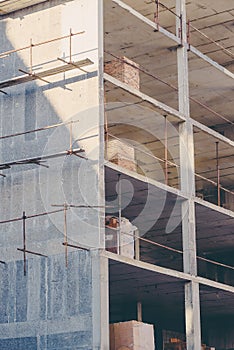 Construction industry site abstract geometric background