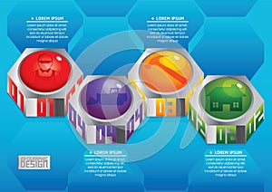 Construction infographics. Vector illustration decorative design