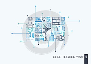 Construction integrated thin line symbols.