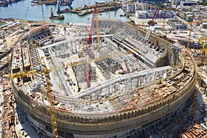 The construction of Kai Tak Sports Park photo