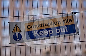 Construction Keep Out Sign
