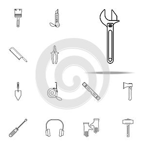 construction key icon. Home repair tool icons universal set for web and mobile