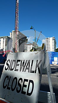 Construction at Kuhio Ave and Kanekapolei St