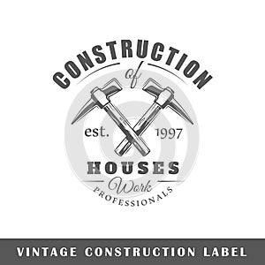 Construction label template