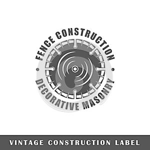 Construction label template