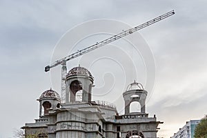 Construction of a large Orthodox church