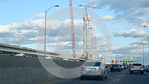 Construction of a large pylon