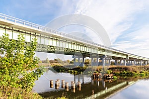 Construction of levated road