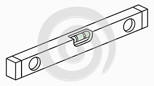 Construction level tool for horizontal and vertical alignment vector design Generative AI