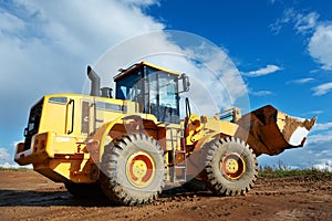Construction loader excavator