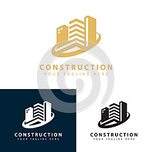 construction logo creative design, building logo vector. eps3