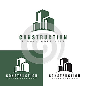 construction logo creative design, building logo vector. eps9