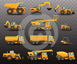 Construction machinery set