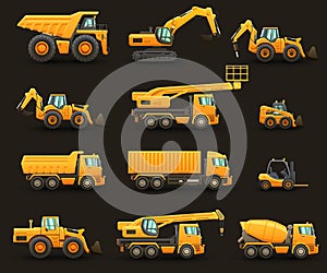 Construction machinery set