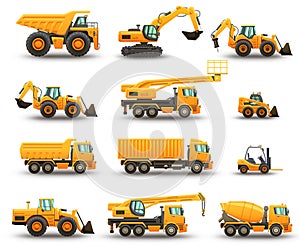 Construction machinery set