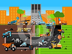 Construction Machines Composition