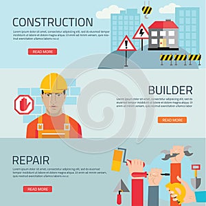 Construction mapping, flat design element
