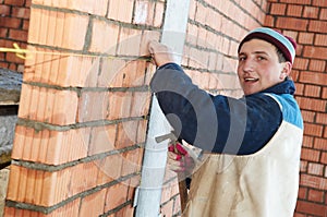 Construction mason worker