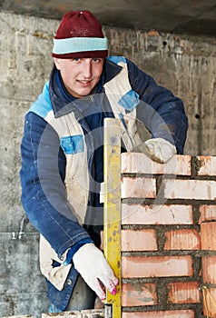 Construction mason worker