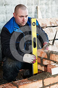Construction mason worker