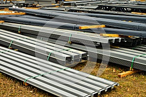 .Construction material ready for use at jobsite,