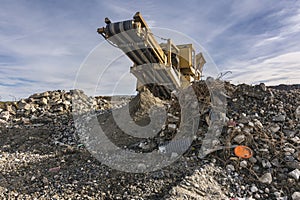 Construction material recycling plant with machinery for your selection photo