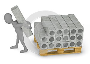 Construction materials - concrete blocks