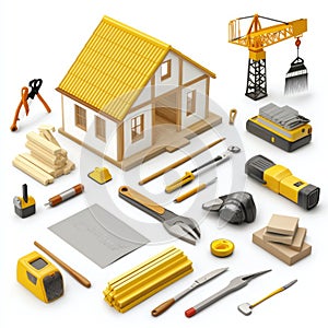 New House Construction: Tools and Materials for Home Building photo