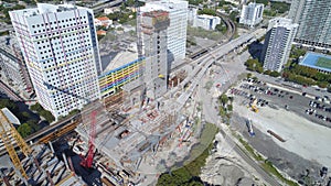 Construction of Miami Central Station Downtown photo