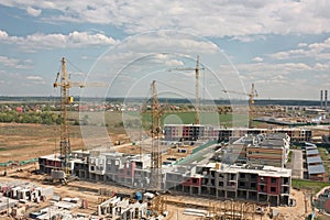 Construction microdistrict of the New Vatutinki central