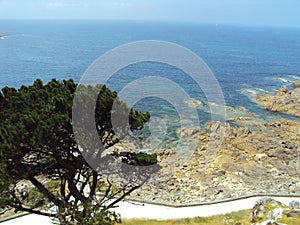 Monterreal Castle is a castle in Ria de Vigo and the valley of Minor, Galicia, Spain. photo