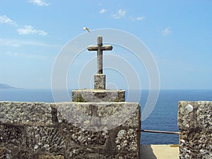 Monterreal Castle is a castle in Ria de Vigo and the valley of Minor, Galicia, Spain. photo