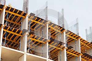 Construction of a multistory building, residential complex