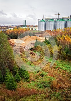 Construction Natural Gas storage tanks and oil tank