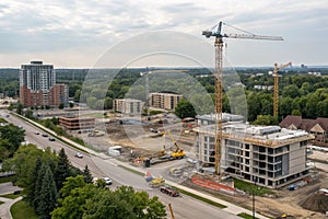 Condo construction in Maple, Vaughan