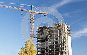 Construction new high-rise building