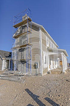 Construction of a new home in Daybreak Utah
