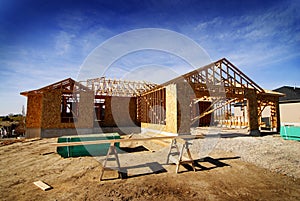 Construction of New Home Residence Residential Building Construct Build photo