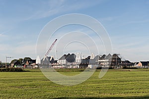 Construction of new houses in the Netherlands