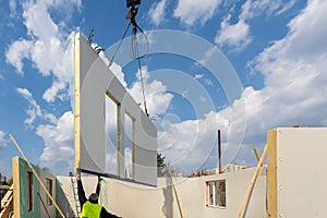 Construction of new and modern modular house