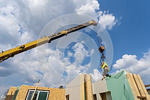Construction of new and modern modular house
